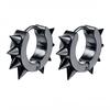 New in Trendy Minimalist Stainless Steel Hoops Ear Piercings Earrings Round for Men Woman Waterproof Vintage Jewelry Decoration