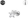 Trendy Titanium Geometric Star Cartilage Stud Earrings