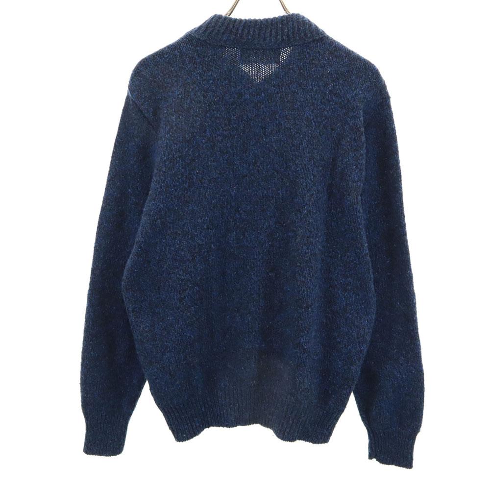 ROTHCO 90s Made in USA Old Long sleeve Henry Neck sweater M Navy knit Men's Used