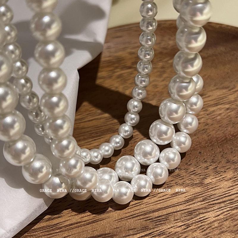 Colar de Pérolas Estilo Coreano 2023: Corrente de Clavícula Versátil para Mulheres