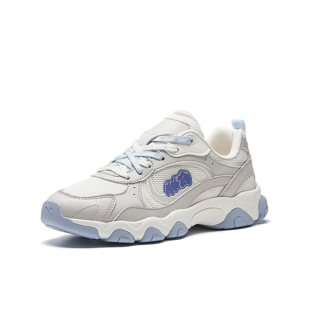 Anta Abrasion Resistant Slip Resistant Casual Shoes Women's White Blue Gray 922618888-5