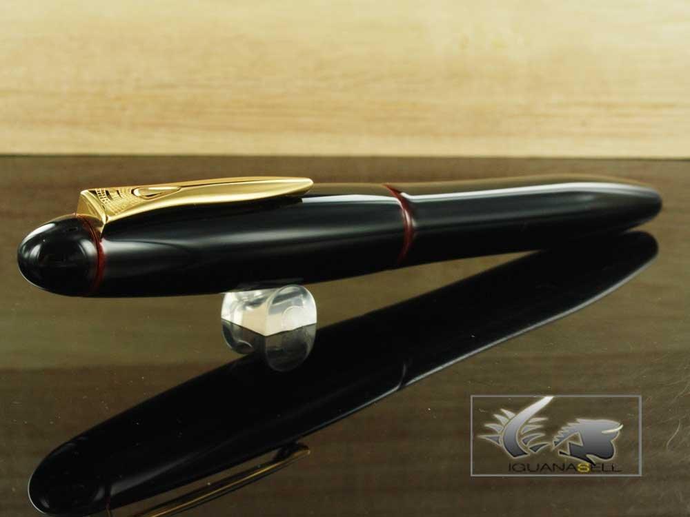 Platinum fountain Izumo Tame red Tame medium font pen, lacquer, lacquer, 18K, (M) PIZ-55000#28