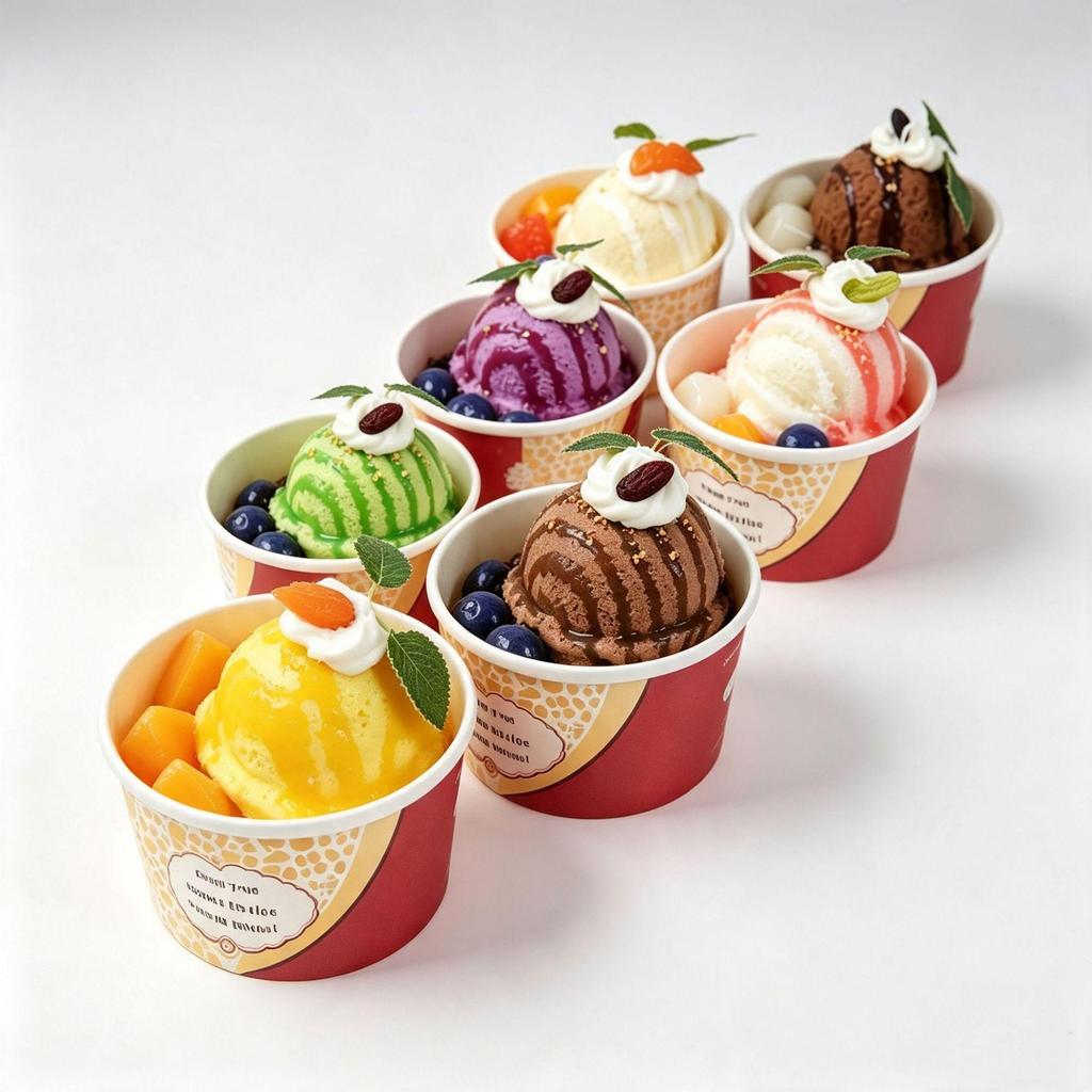 PU Simulation Ice Cream Cup with Magnet - Dessert Display Prop