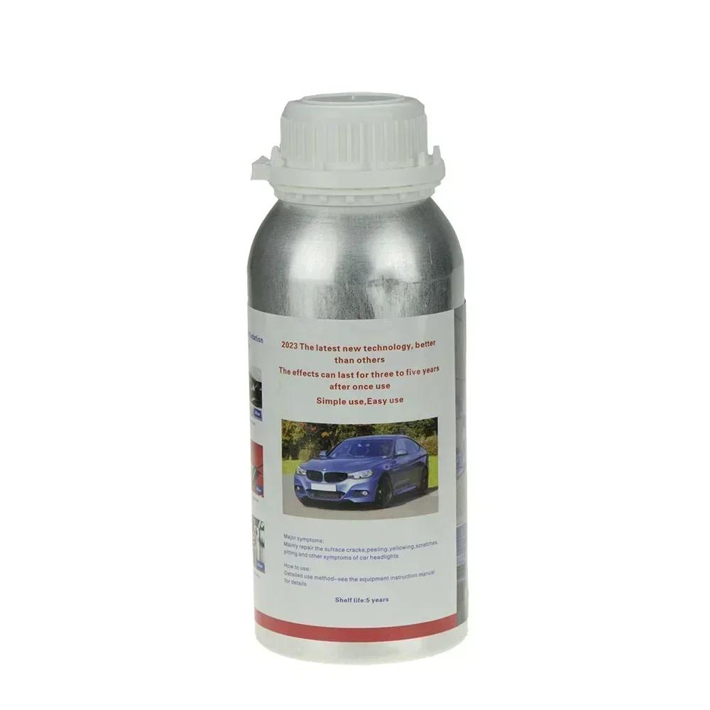 800ml Světlomety Tekutý Polymer Chemická Leštěnka na Světlomety Opravný Fluid Renovace Odstranění Škrábanců Leštění Sada na Světlomety