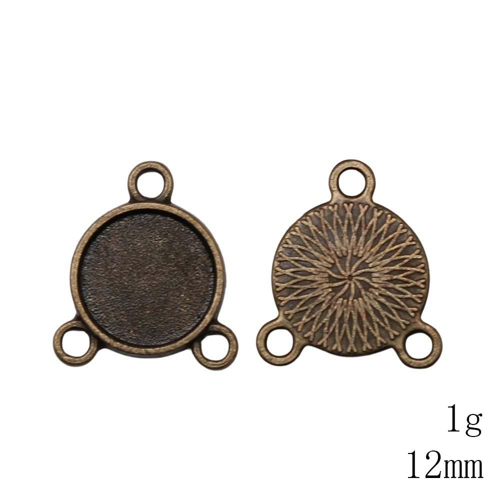 NewArrivals Accessories Jewelry Three-Hole Multi Size Glass Cabochon Base Setting Tray Accessories Parts Souvenir Men's Accessories