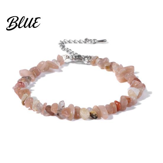 Durable Bracelet Women Irregular Beads Decor Adjustable Length Non-fading Wrist