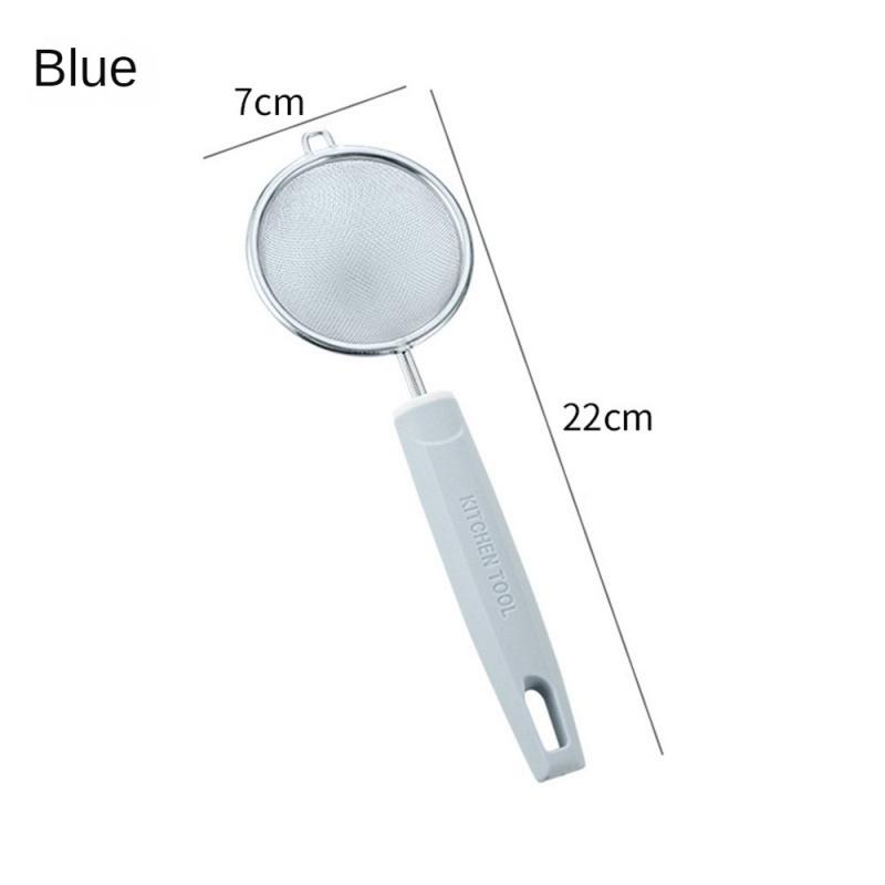 1 st Rostfria Silar Liten Mellan Stor Storlek Metallsikt Med Robust Handtag Finsilssilar För Kök Ris Juice