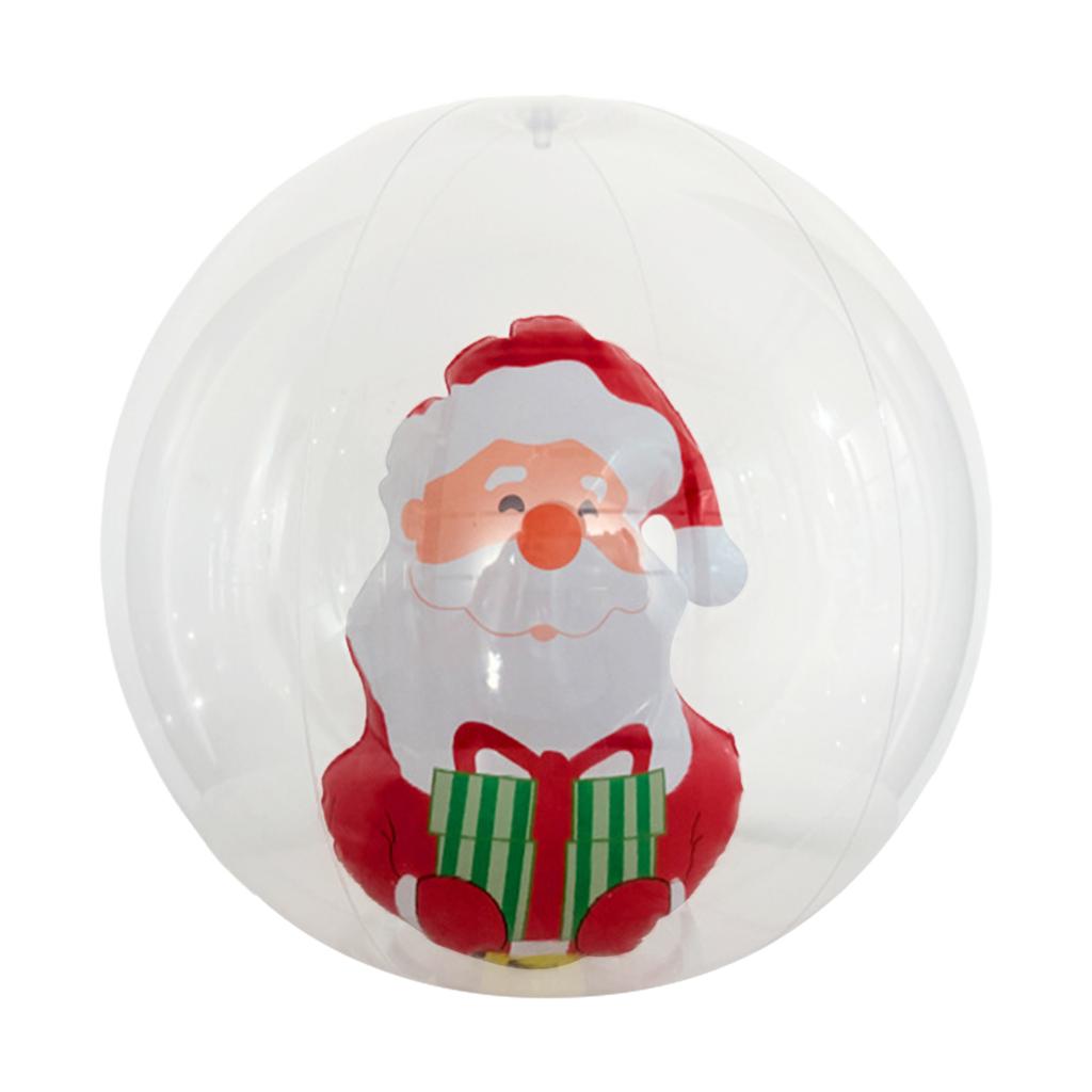 Inflatable Christmas Balls Waterproof Large Xmas Decotative Ball Wear Resist Flocking Decoration Ball for Front Doors Decorated