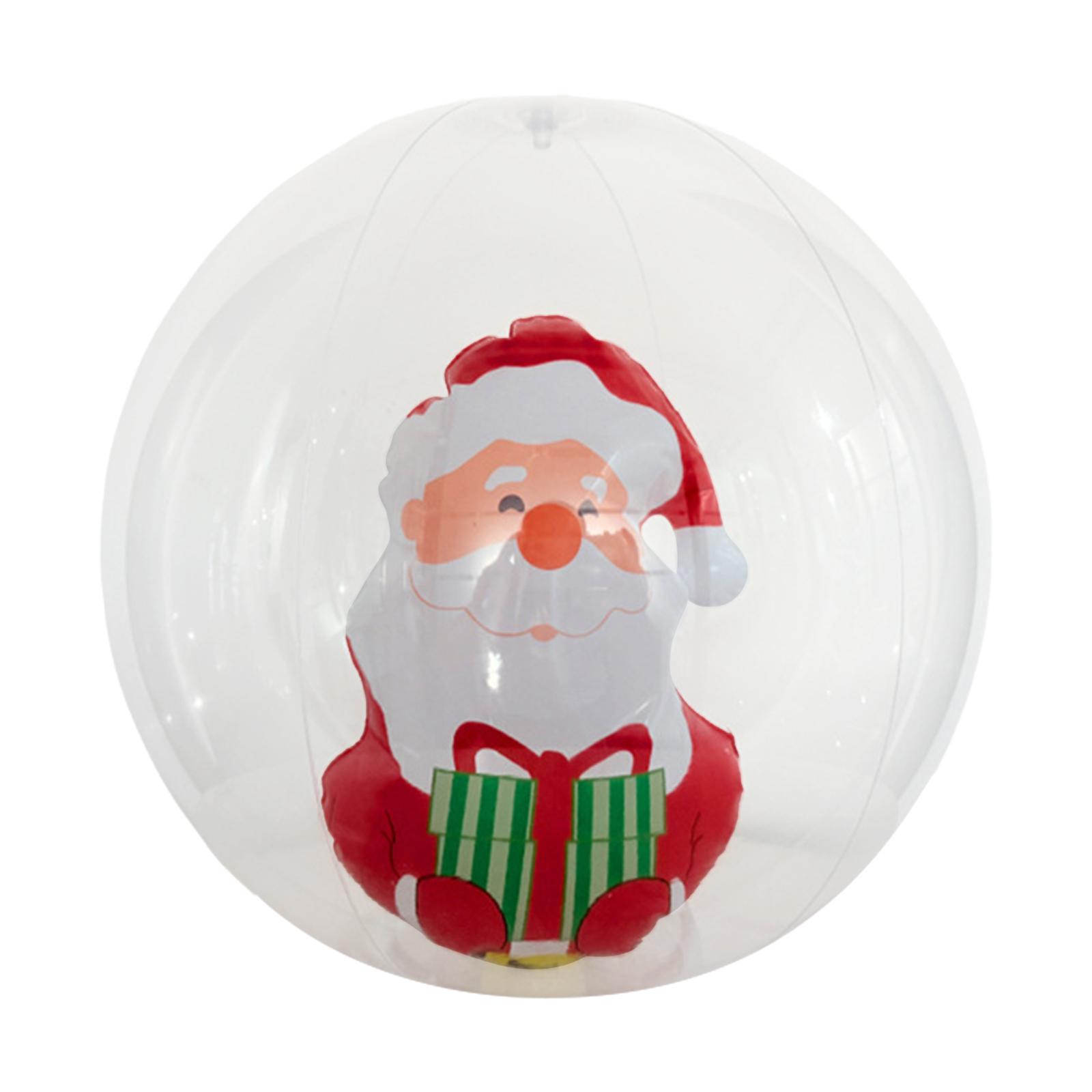 

PVC Blow Up Ball Multi-Purpose Large Xmas Decotative Ball Wear Resist Flocking Decoration Ball for Yards Lawns Porches Gardens