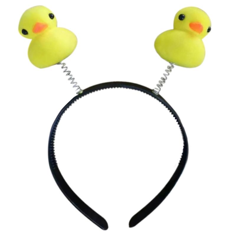 10lot Funny Ducks Headbands Cartoon Animal Hairband Makeup Wash Face Headwear for Costume Event and Casual Use