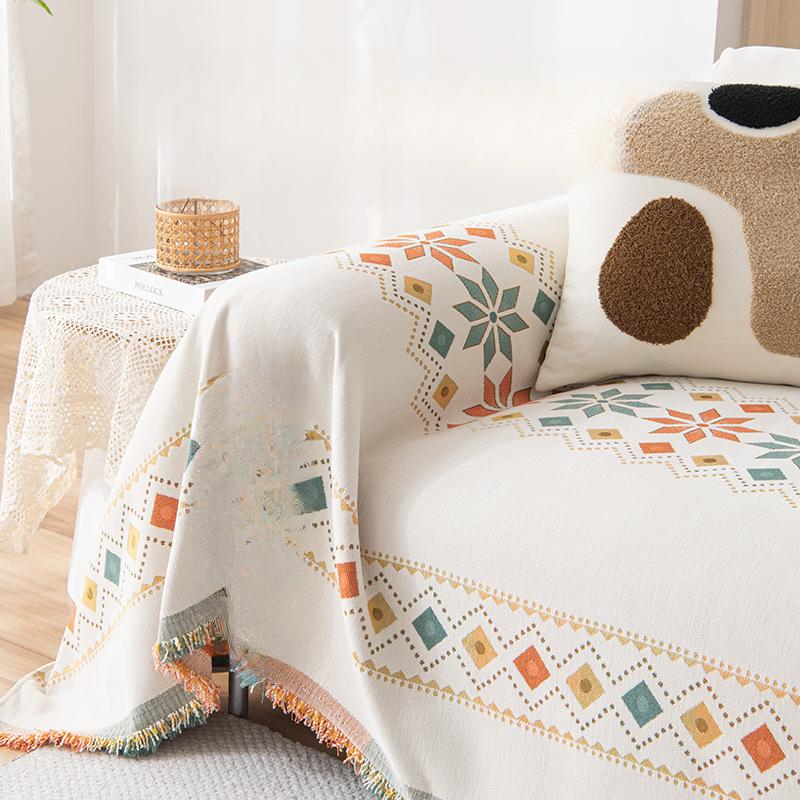 Bohemian Chenille Sofa Towel Four Seasons Universal Full Covered Sofa Cover Towel Non-Slip Sofa Cover Double-Sided Available