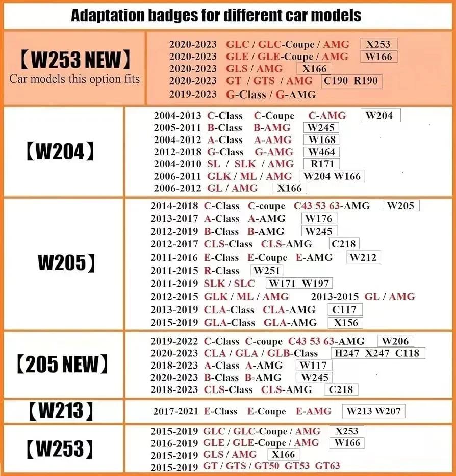 Dla Mercedes Benz LED Emblemat Światło Grill Przedni Gwiazda Podświetlane Logo Biały Niebieski Czerwony znaczek W204 W205W213W253W166W176