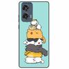 For Moto Edge 50 Fusion Case Silicone Space Animal TPU Soft Black Cover For Motorola Edge 50 Fusion Cases 50Fusion Cool TPUCover