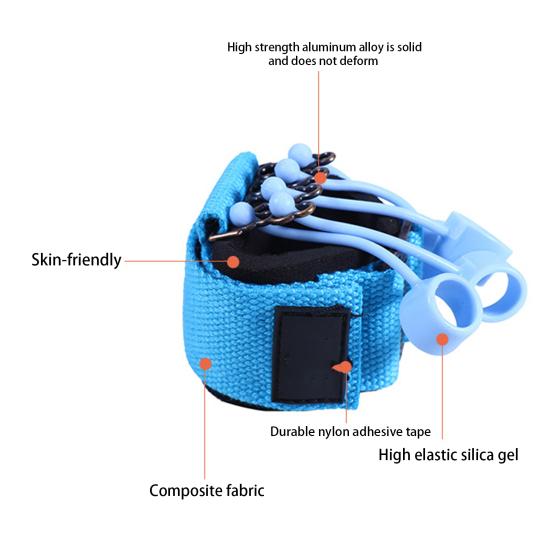 5 Peças 10/20/40/60/75LB Pegador de Dedos Alta Elasticidade Design Ergonômico Pegada Confortável Exercitador de Dedos Silicone