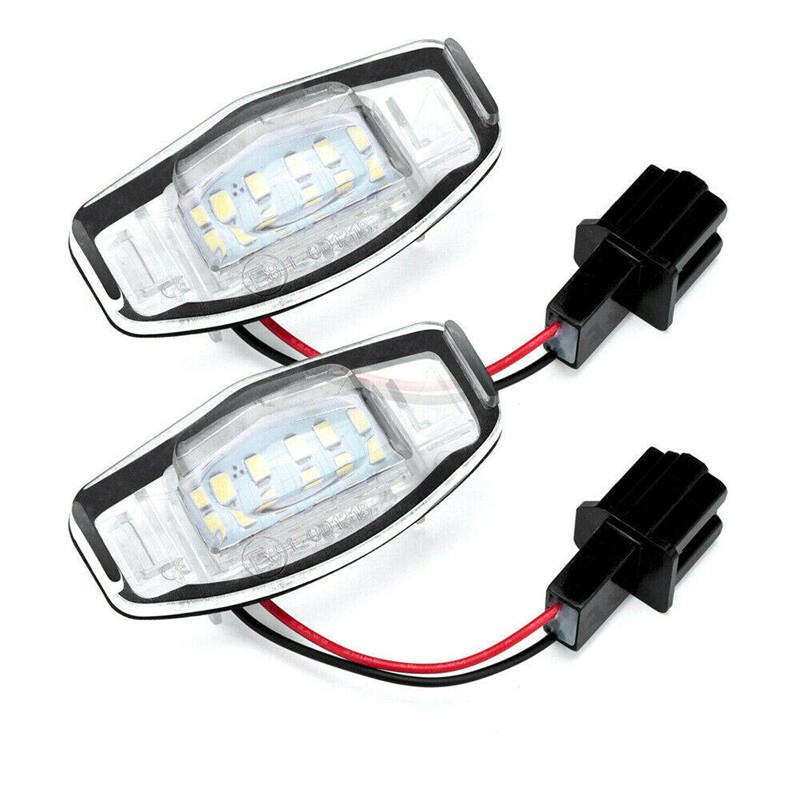 2pcs Car Led License Number Plate Lights Lamp 6000K White Accessories For Honda Accord Civic City MR-V Odyssey Acura MDX TSX