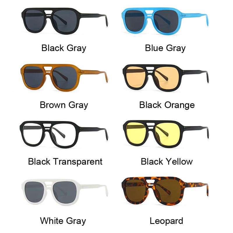 Round Vintage Sunglasses Woman  Fashion Design Retro Brand Sun Glasses Female Lady Double Bridges Designer