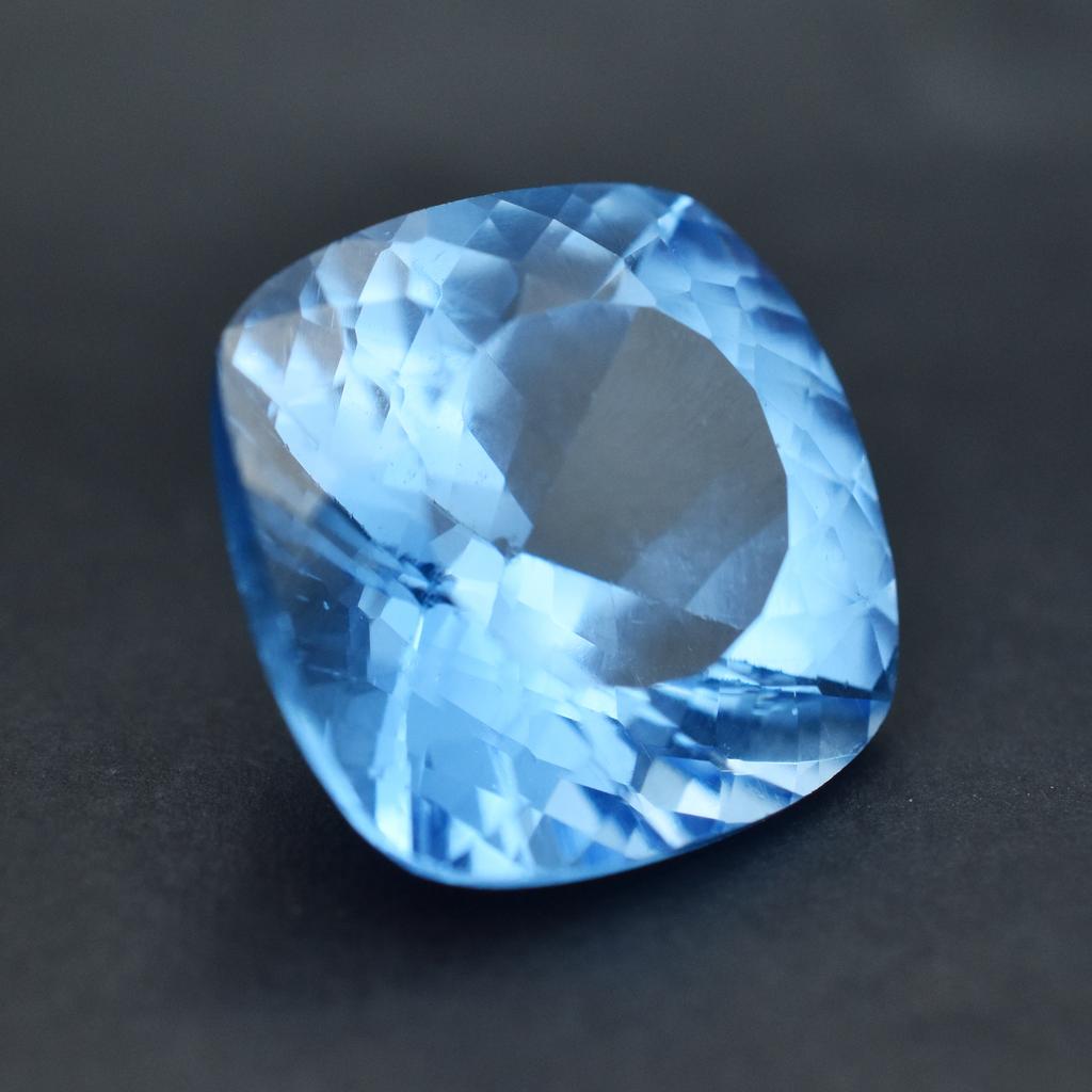 Natural Blue Sapphire Loose Gemstone 17.10 Ct Square Cushion Cut September Birthday Birthstone