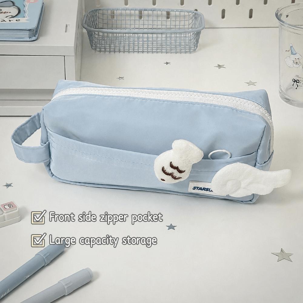 Large Capacity Pencil Pouch Handheld Stationery Bag Multi-functional Pencil Case  Students