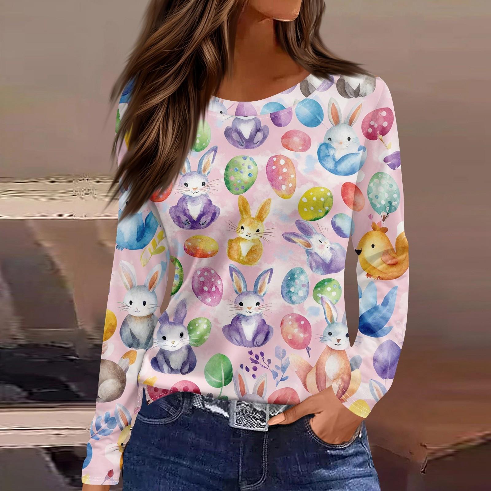 

Женская модная повседневная свободная футболка с принтом и круглым вырезом с разрезом и длинным рукавом, женский топ S фиолетовый