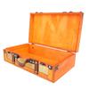 13.46x7.87x4.33in Vintage Suitcase Wooden Trunk Portable Decorative Luggage Suitcase for Home Item