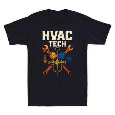 HVAC Funny Heating HVAC Tool Cooling Graphic Technician Tools Gift Men's T-Shirt