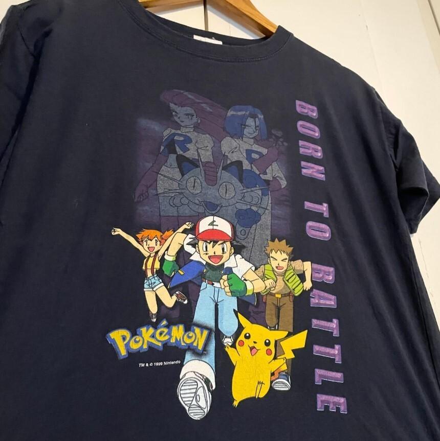 1999 Pokemon Born to Battle Reprint Shirt Size S-5Xl Fans Gift XL