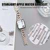Starlight Stållänkarmband för Apple Watch Series Ultra 8 7 SE 6 5 4 3 49mm Metallarmband IWatch 38 40 41mm 42 44 mm 45mm