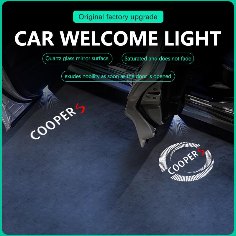 LED Car Door Courtesy Welcome Lamp Ghost Shadow Light Bulbs Accessories For Mini Cooper One S JCW R50 R53 R55 R56 R60 F55 F56 x5