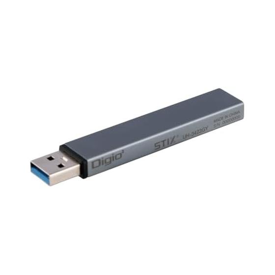USB-хаб Digio2 USB3.2Gen1+2.0 Type-A 3 порта Серый Z0088