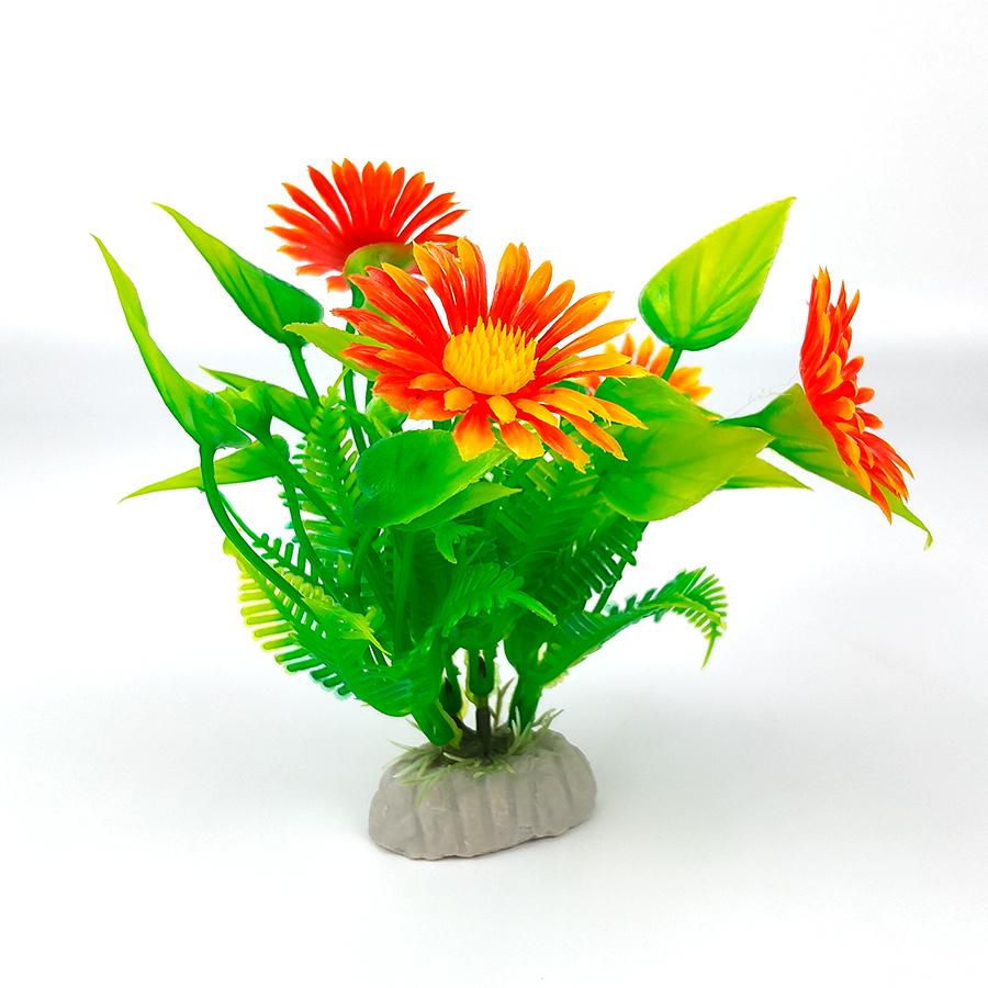Aquarium Artificial Flowering Plants Decoration Fish Tank Landscaping Water Grass Ornaments Aquatic Simulated Flower Plant Supplies