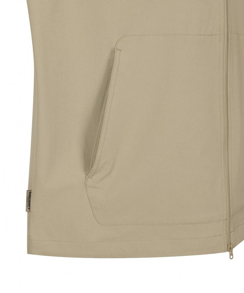 Discovery Expedition Men'S Prevona Woven Training Hooded Jacket (Beige)