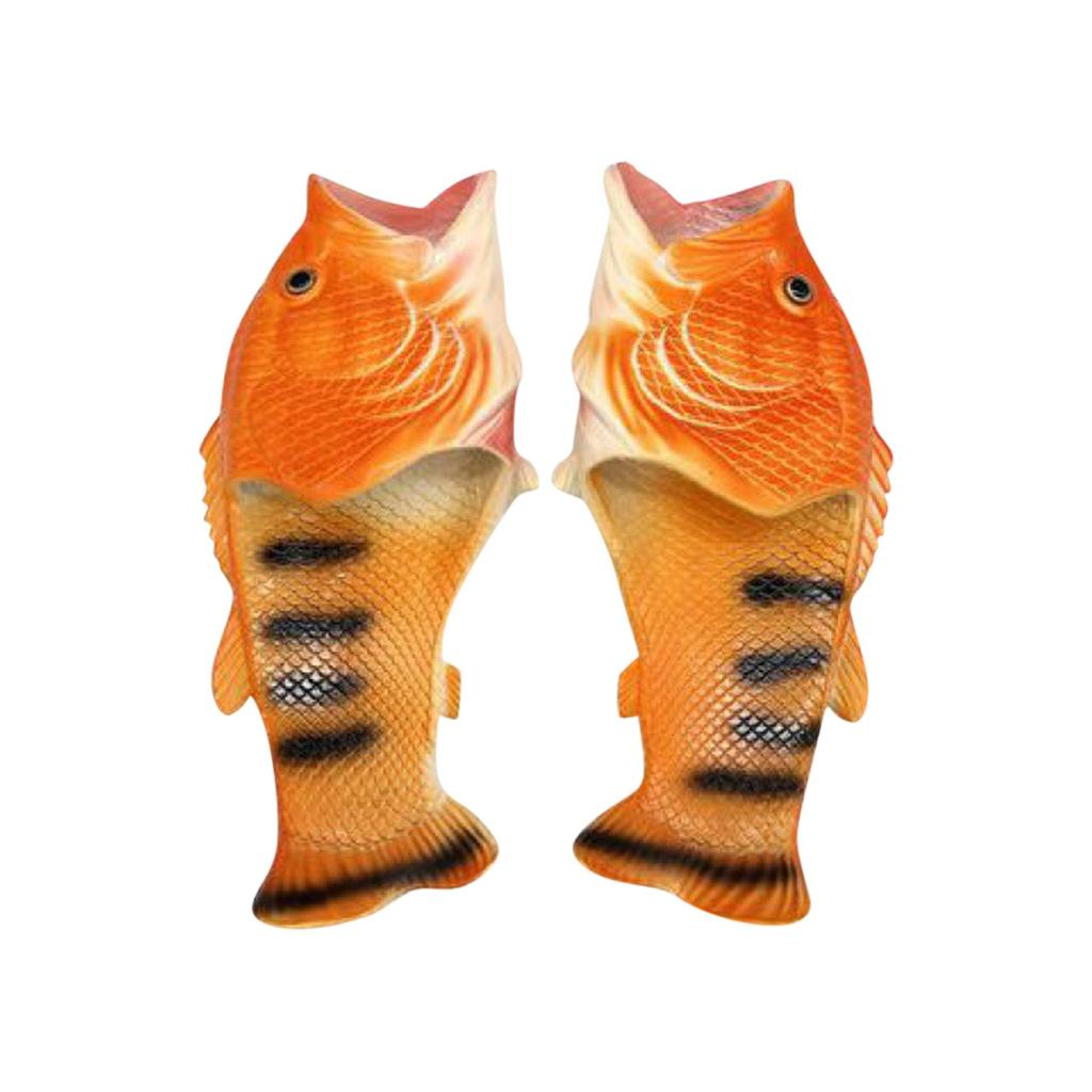 Funny Slippers Man Footwear Family Shoes Parent-child Sandals Plus Size 24-46 Summer Beach Shoes Boys Unisex Fish Slippers