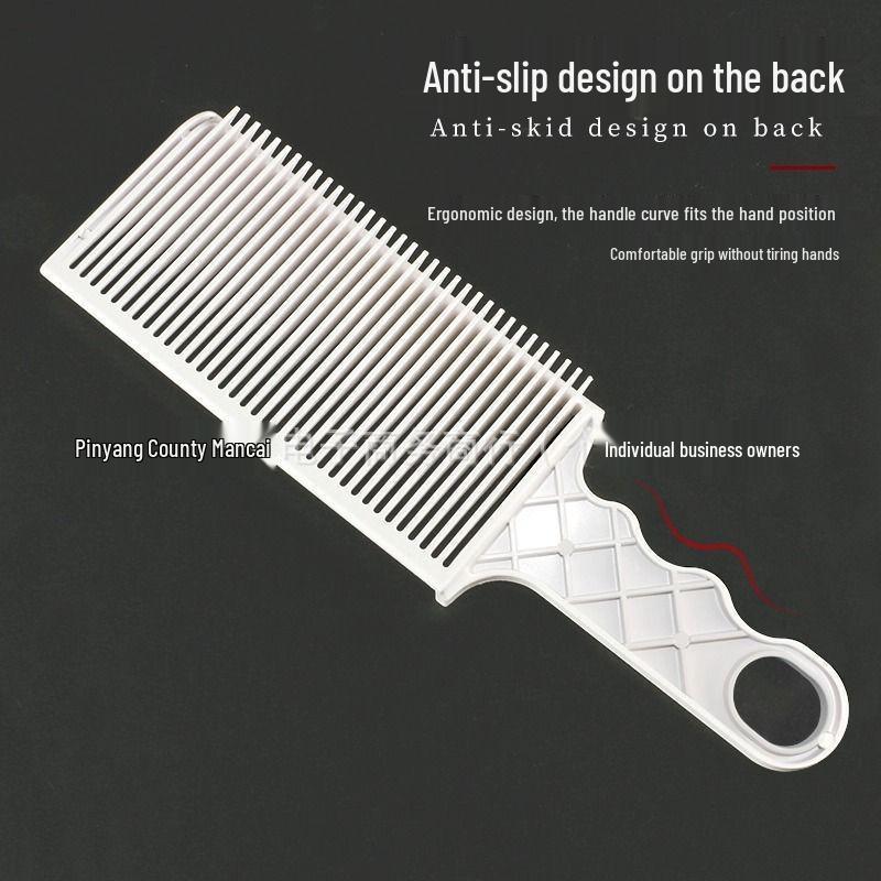 

Мужская трансграничная расческа для стрижки - Парикмахерская расческа для фейда для салонных и домашних стрижек, Расческа-калипер для стрижки маслом с длинной ручкой