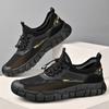 Fashion Summer Men Sandals Fashion Handmade Mesh Flats  Outdoor Beach Sandals Breathable Casual Beach Shoes Hollow Out Treking Footwear