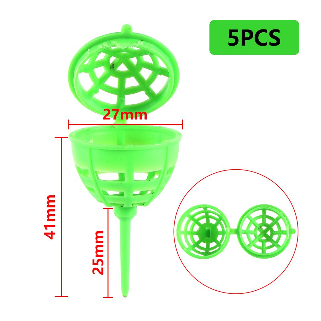 100Pcs Plastic Fertilizer Mesh Basket With Cover Mini Planting Portable Fertilizer Pot Plant Automatic Fertilizer Device