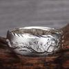 Free 999 Silver Stylish Dragon Carved Pure Silver Adjustable Wedding Fashion Accessory [Rockyu] Men's Ring, Size, Ring, Ring, Ring, Size, Ring,