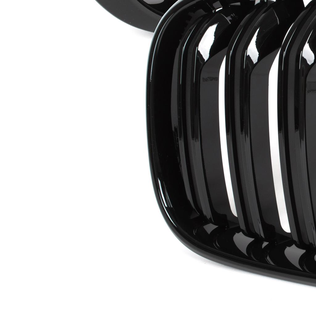 BMW X3 G01 2017- Grilles Between the Headlights (kidneys) Left + Right Set BLACK GLOSSY DOUBLE BAR