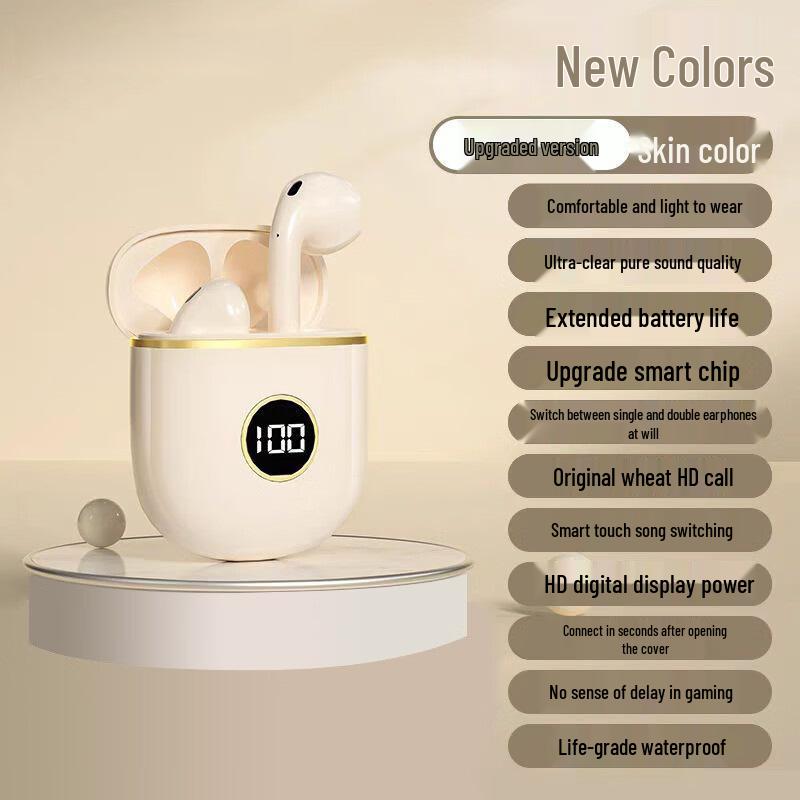 X88 Bluetooth Gaming Earbuds, Semi-in-ear, Noise Cancelling, Low Latency, Digital Display, High Sound Quality.