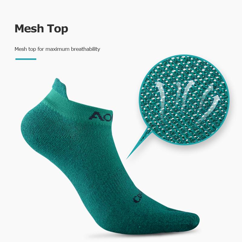 AONIJIE E4110 Ein Paar Leichte Niedrige Athletische Zehensocken Viertelsocken Für Fünfzehen Barfuß Laufschuhe Marathonrennen