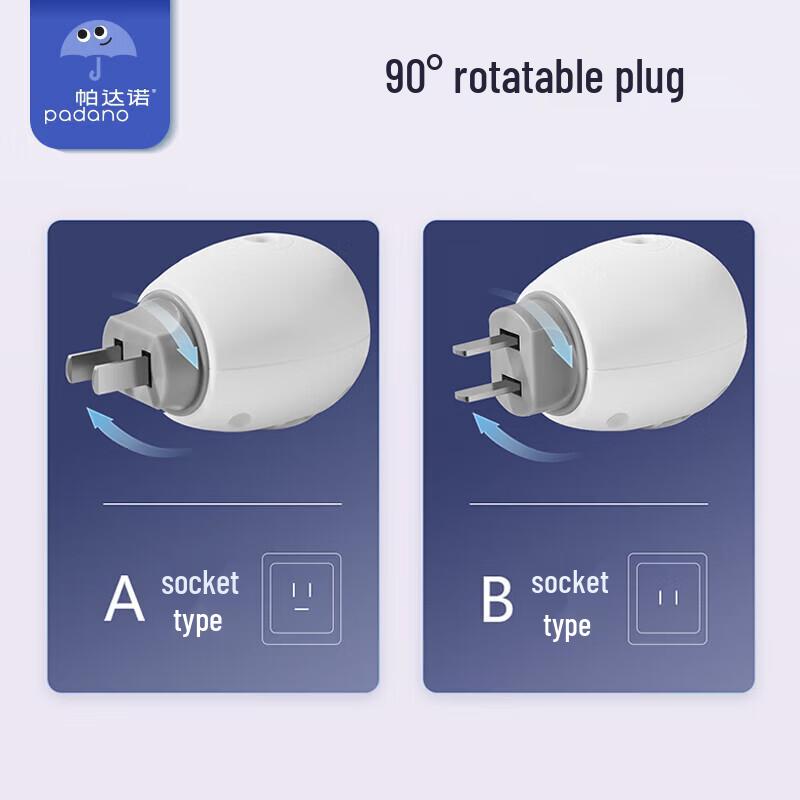 Padano Electric Mosquito Repellent Unscented Kit - 6 Liquid Refills + 2 Diffusers