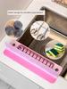 Silicone Sink Water Barrier Kitchen Sink Dishwashing Basin Anti-Splash Water Barrier Partition Silicone Water Barrier Strip