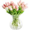 30 Pcs Artificial Tulip Flower Mini Real Touch Fake Flowers Wedding Bouquet Home Decorations for Mother Wife Girlfriend