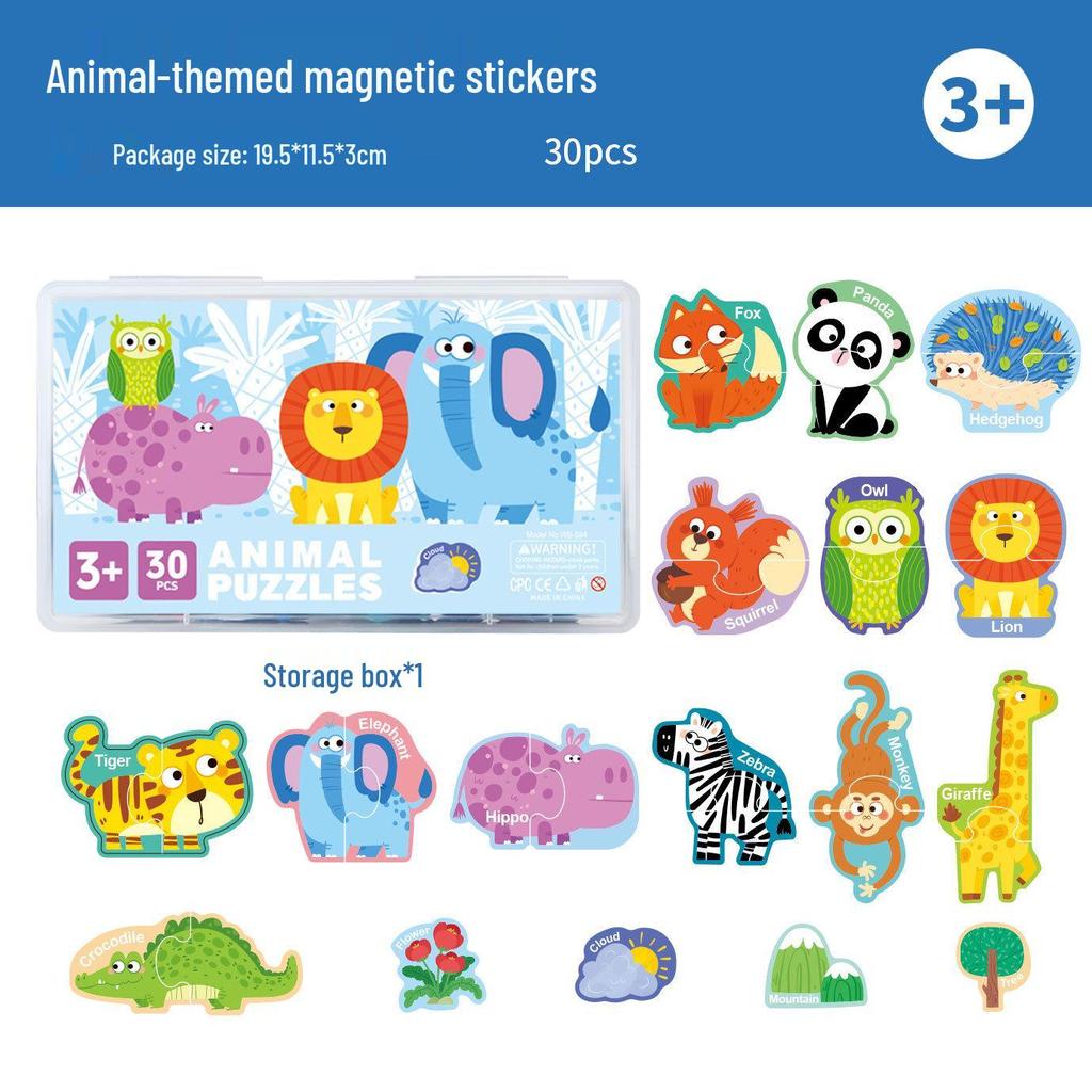 Magnetic Alphabet Puzzle & Book Set for Early English Learning