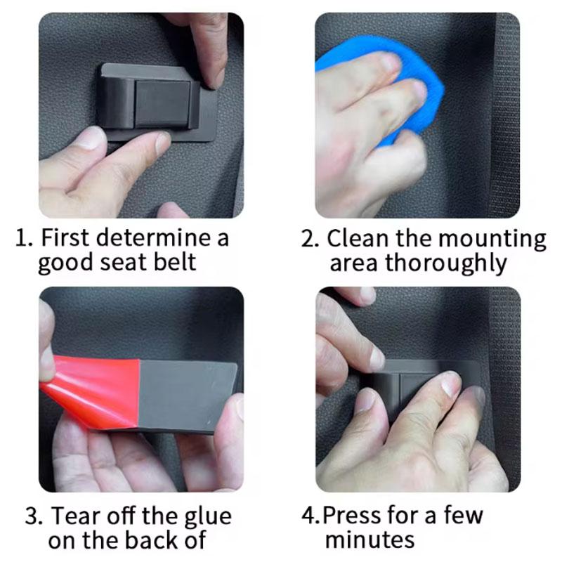 Car Safety Belt Fastener Stabilizer Interior Accessories For Chevrolet Sonic Silverado Z71 Aveo Trailblazer Bolt Spark Tahoe SS