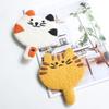 1PC Mugs Cup Cute Table Mat Heatproof For Coffee Cartoon Wool Felt Handmade Placemat Kitten Coaster