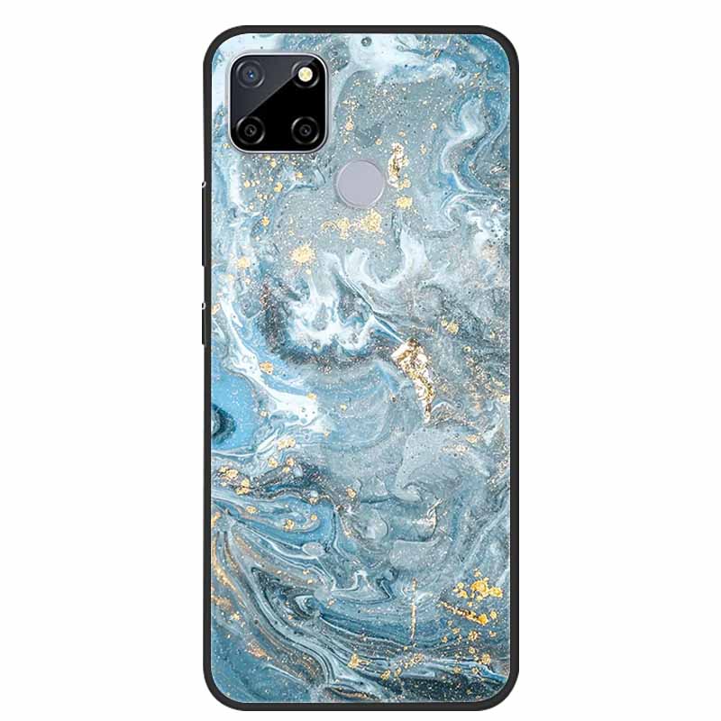 Für Realme C25 Hülle Marmor Silikon TPU Weiche Abdeckung Handyhülle Für OPPO Realme C25S C25 S Funda Stoßfest Coque RMX3191 Capa