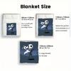 The Nightmare Before Christmas 2D Flat Pattern Flannel Blanket High Quality All Seasons Warmth and Comfort Perfect for Christmas Gifts.