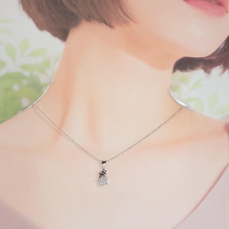 Nessun marchio Collana Oro bianco K18 Donna