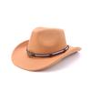 New retro western cowboy hat American hot-selling accessories fashion versatile peach top cowboy hat