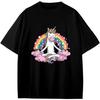Unicorn Zen Yoga Rainbow Anime Cartoon Gift Girls Boys Teens T-Shirt